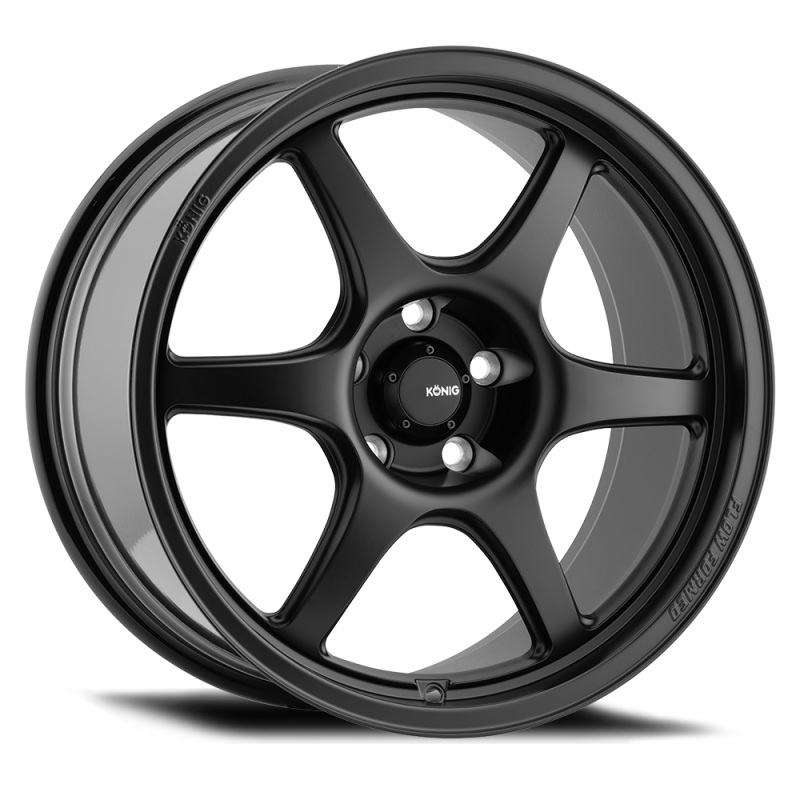 Konig Hexaform 15×7.5 4×100 ET35 Matte Black