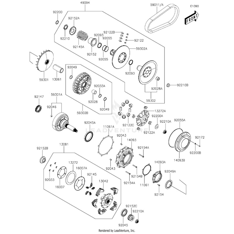 Spring,Clutch by Kawasaki