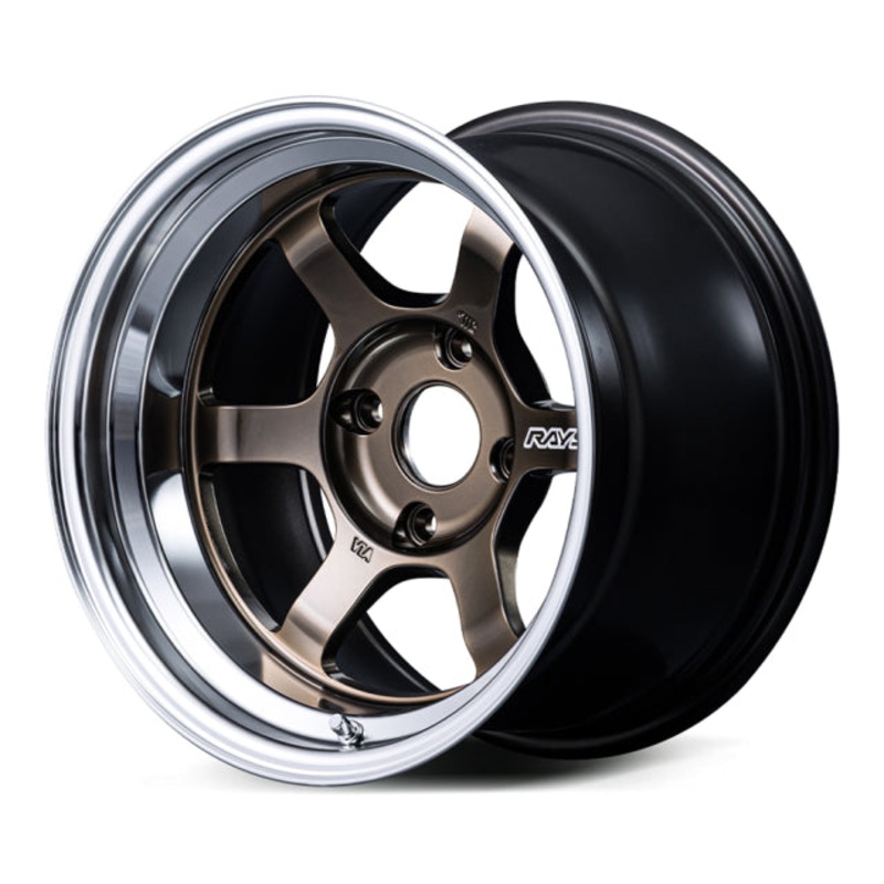 Volk Racing TE37V spec-SR Wheel  – 16×7.5 +25 | 4×100 |  Shining Bronze Metal w/ FDMC Rim