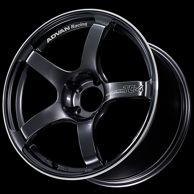 Advan TC4 18×8.5 +51 5-114.3 Racing Gun Metallic & Ring Wheel