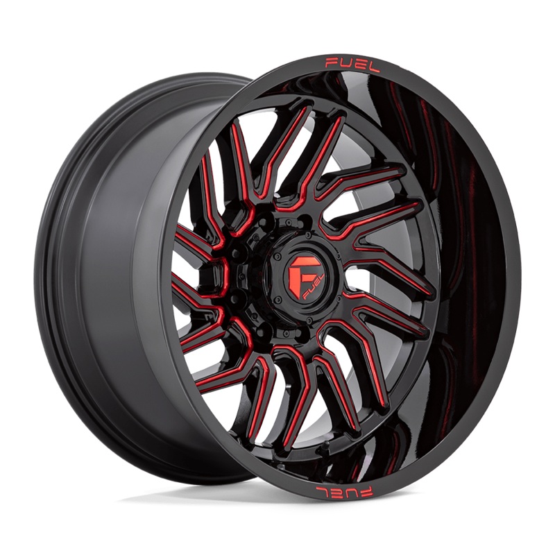 Fuel Wheels D808 Hurricane 20″ 8×165.1 Gloss Black Milled Red Tint