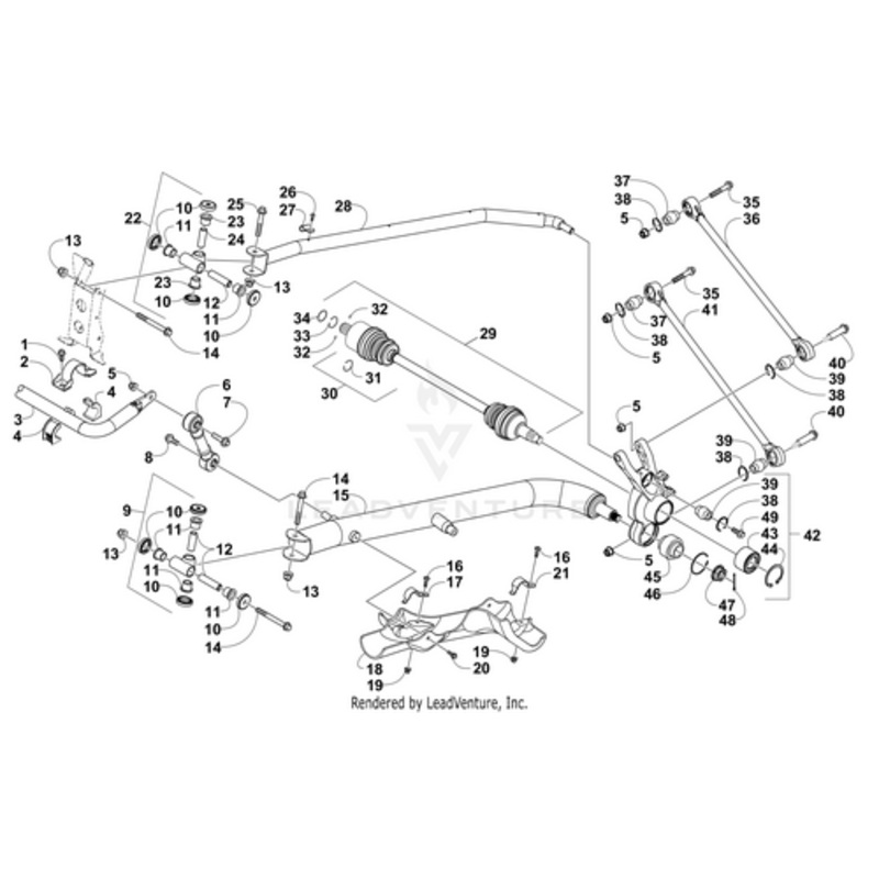 Halfshaft Hp Rear – Db Coupler Ht (Inc. 30-34) by Arctic Cat
