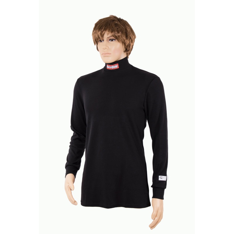 RaceQuip Black SFI 3.3 Fr Underwear Top – Small