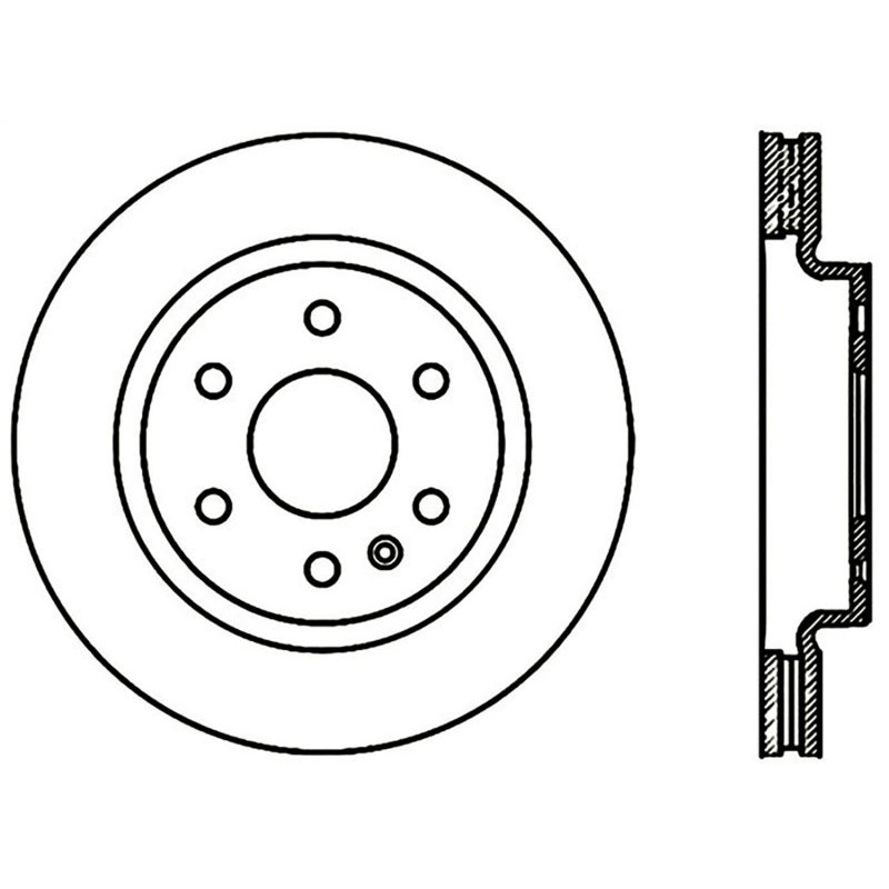 Stoptech 2008 – 2017 Buick Enclave / 09-17 Chevy Traverse Front Brake Rotor (Non Directional)