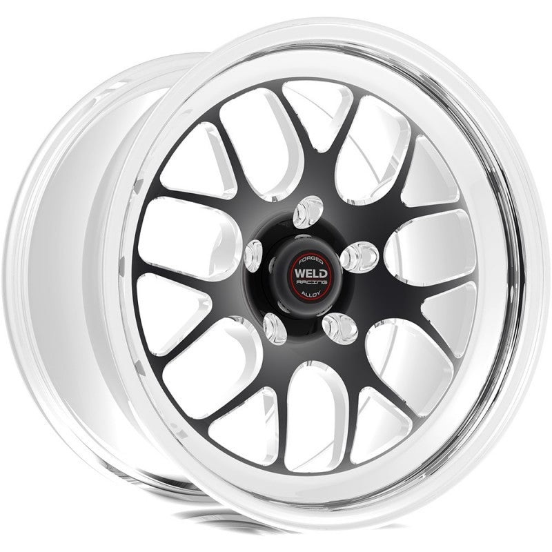 Weld S77 18×10.5 / 5×4.5 BP / 6.6in. BS Black Wheel (High Pad) – Non-Beadlock