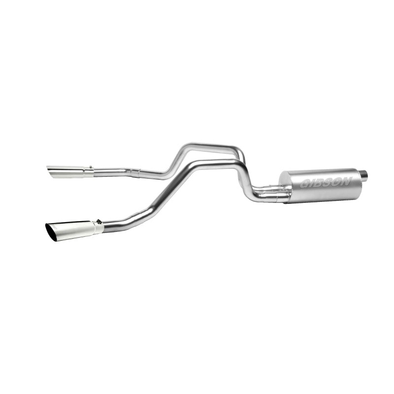 Gibson 11-12 Ford F-150 STX 3.7L 2.5in Cat-Back Dual Split Exhaust – Stainless