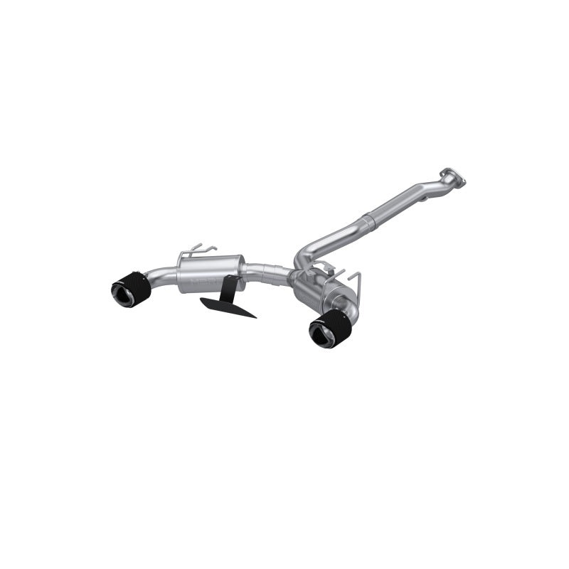 MBRP [23-25 Toyota Corolla GR 1.6L] T304 SS 3in Cat-Back Dual Split Rear w/ Carbon Fiber Tips | S43023CF