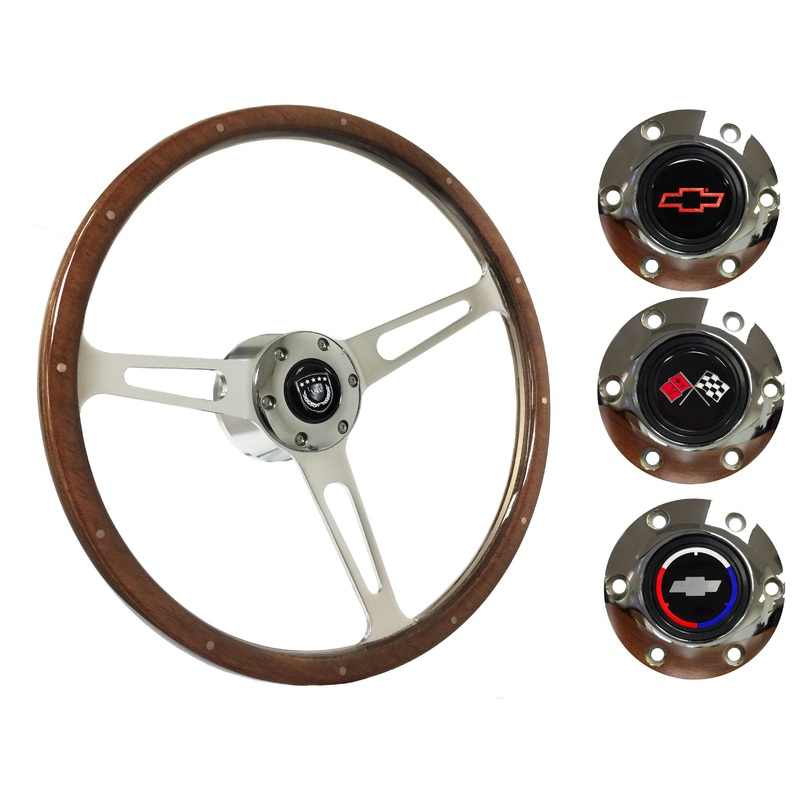 1990-2005 Corvette Steering Wheel Kit | Deluxe Walnut Wood | ST3553