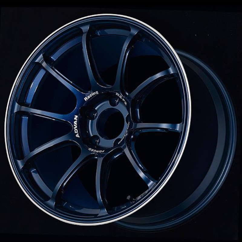 Advan RZ-F2 Wheel – 18×9.5 +45 | 5×120 | Racing Titanium Blue & Ring