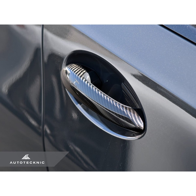 AutoTecknic Dry Carbon Door Handle Trim Set – F40 1-Series | F44 2-Series Gran Coupe