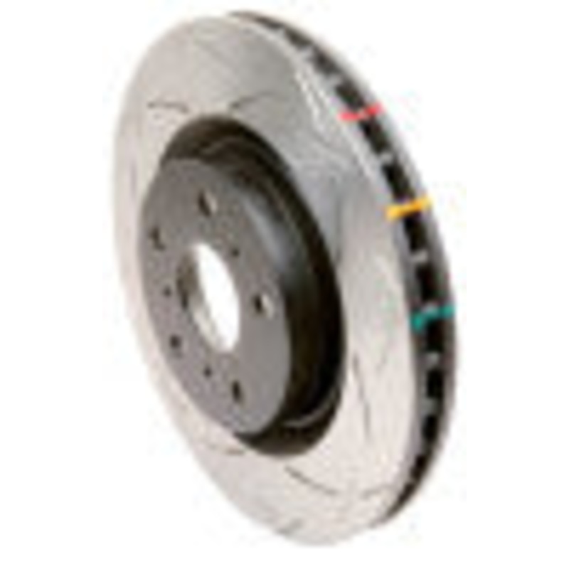 DBA 15-19 Porsche Macan S (w/350mm Front Rotor) Front 4X4 Survival 4000 Series Slotted Rotor