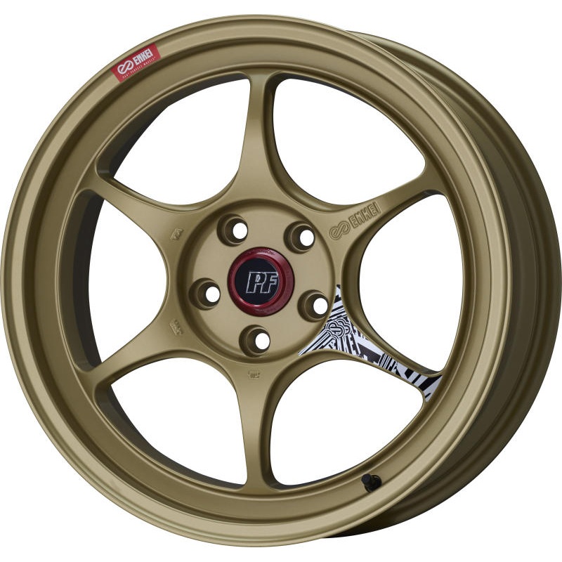 Enkei PF06 18×7.5 5×100 48 Offset 75mm Bore Gold Wheel