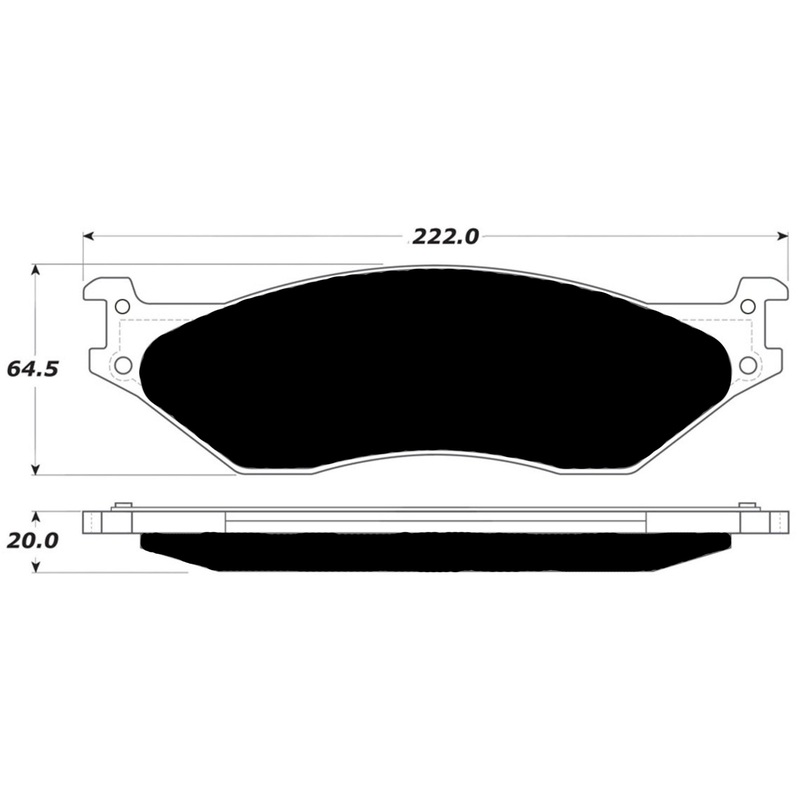 Porterfield Brake Pads for 2008 FORD F550 Super Duty