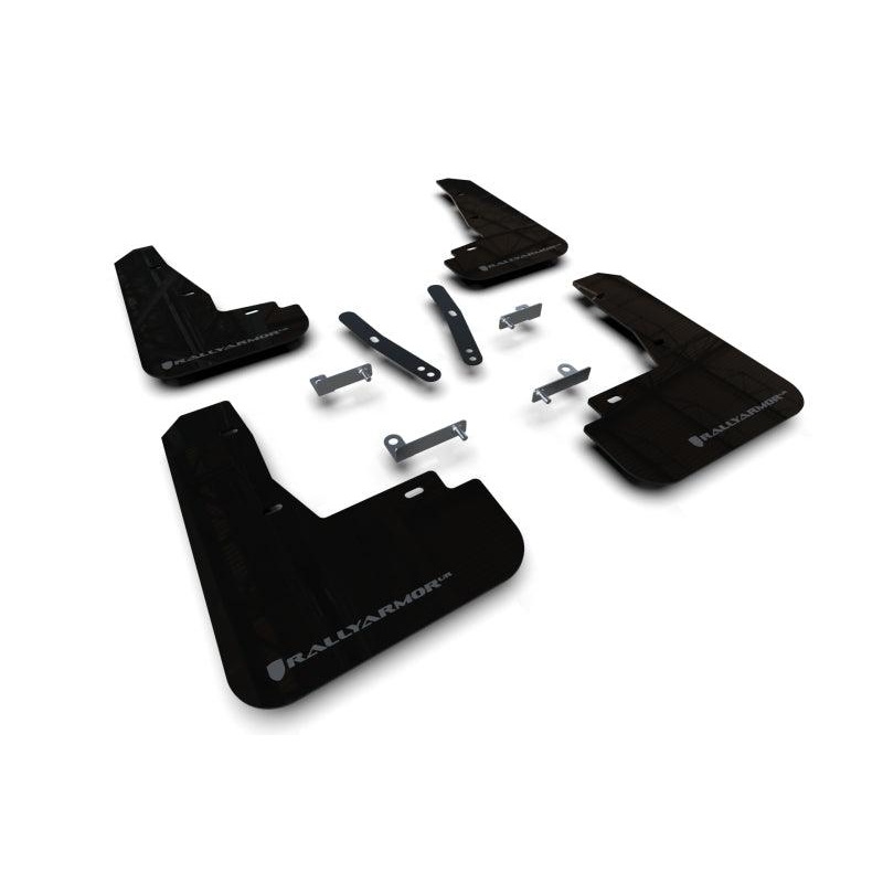 Rally Armor 22-23 Kia EV6 Black UR Mud Flap Dark Grey Logo