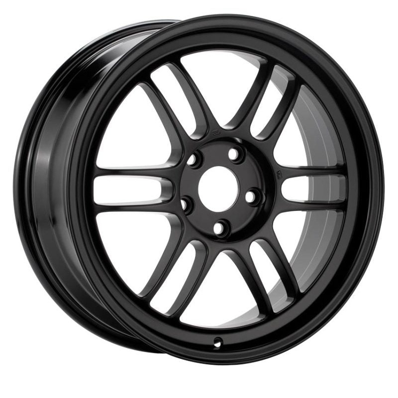 17×7.0 Enkei RPF1, 5×114.3 45mm Offset 73mm Bore Black Wheel