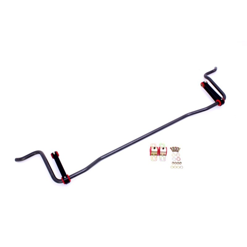 BMR 05-10 S197 Mustang Rear Solid 22mm Sway Bar Kit w/ Bushings & Billet Links – Black Hammertone