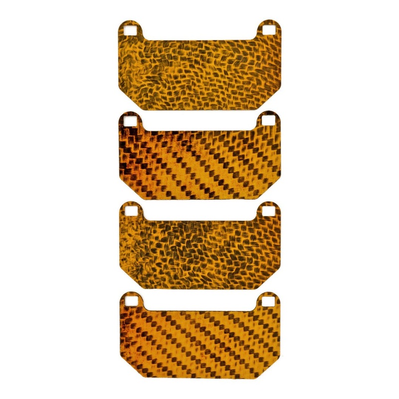 HEL Carbon Fiber Brake Pad Shims | 16-23+ Civic Type R FK8 & FL5, 23+ Integra Type S DE5