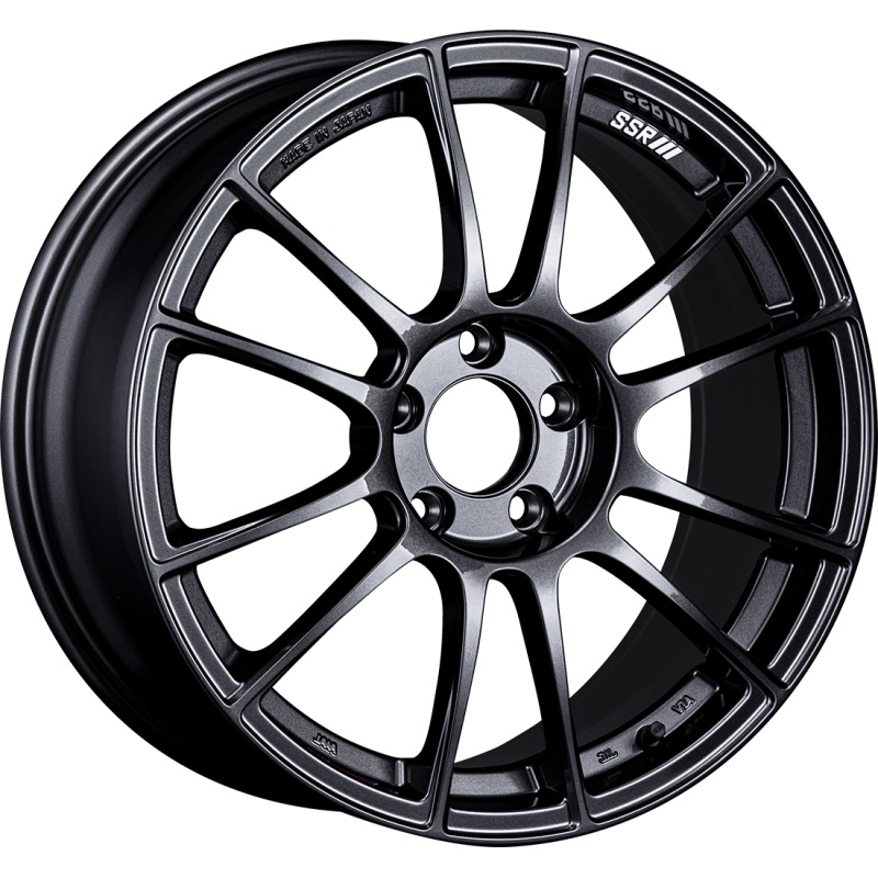SSR GTX04 187.5 5×100 48mm Offset Dark Gunmetal Wheel