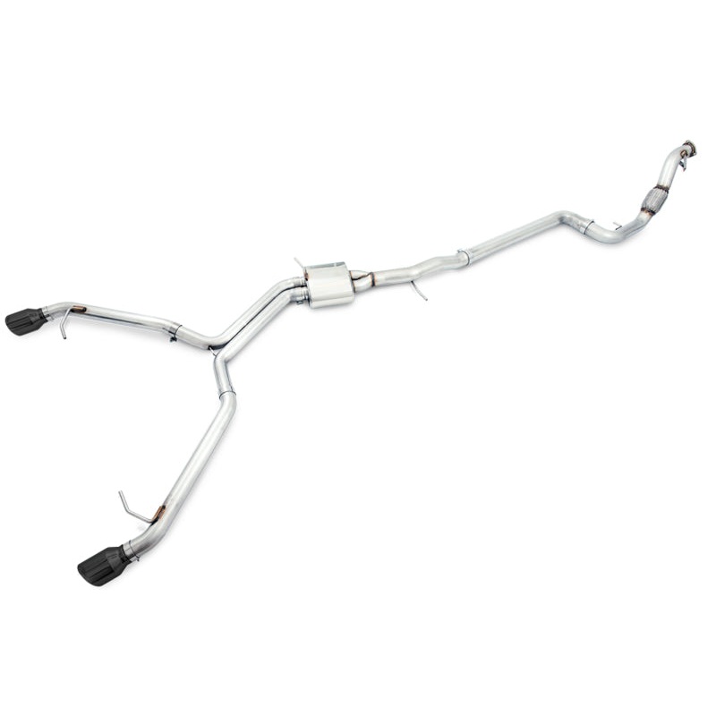 AWE Tuning Audi B9 A4 Track Edition Exhaust Dual Outlet – Diamond Black Tips (Includes DP)