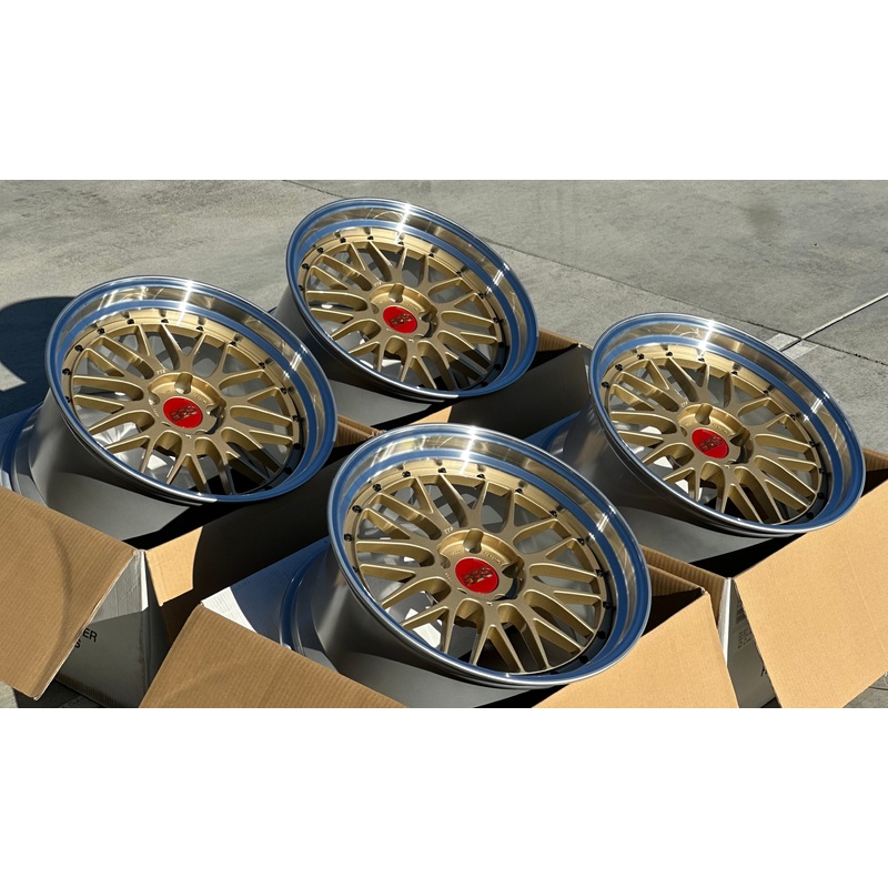 BBS LM 19×9.5 +22, 19×11 +37 5×120 Gold (SET)
