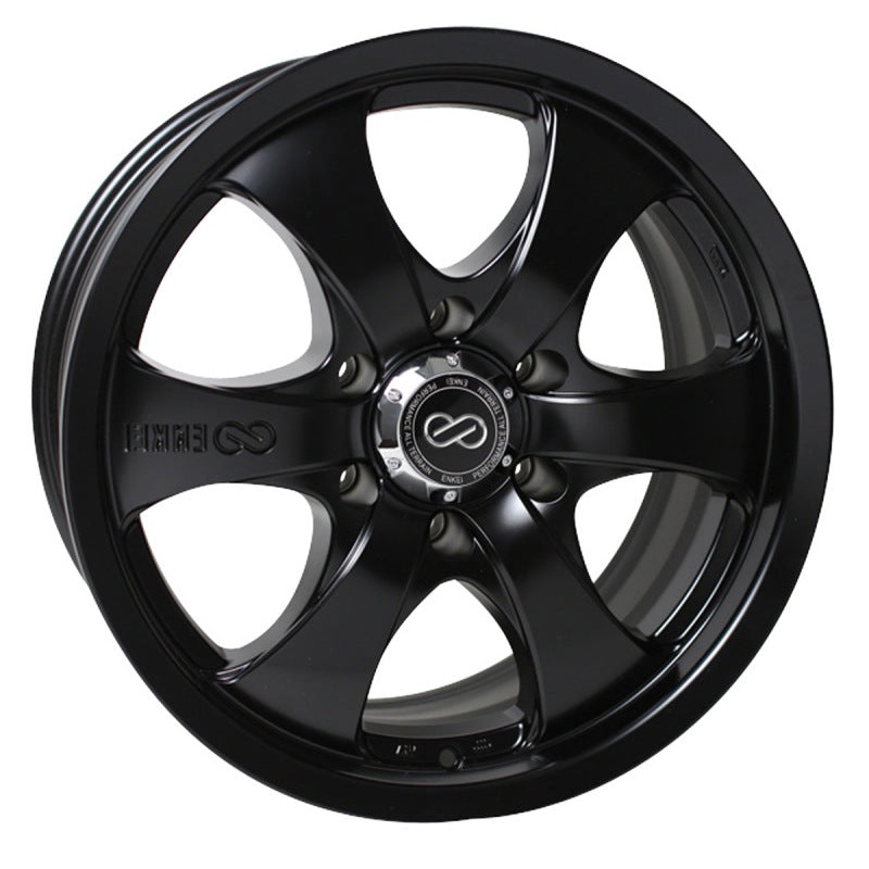 Enkei M6 Universal Truck&SUV 18×8.5 20mm Offset 6×139.7 Bolt Pattern 108.5mm Bore Black Wheel