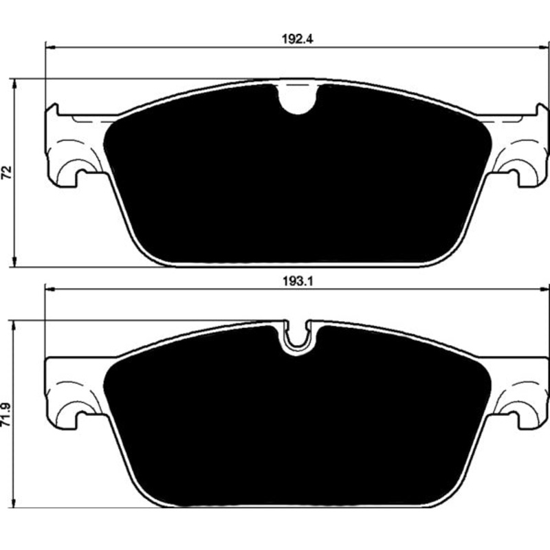 Porterfield Brake Pads for 2012 MERCEDES-BENZ ML550
