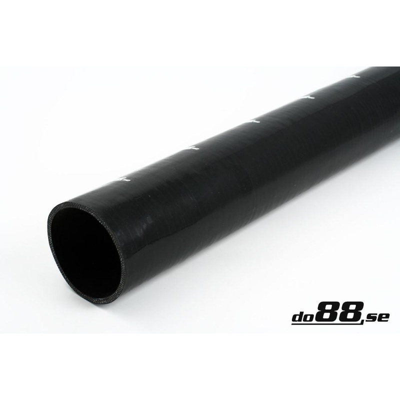 Silicone Hose Black straight length 4,25” (108mm)