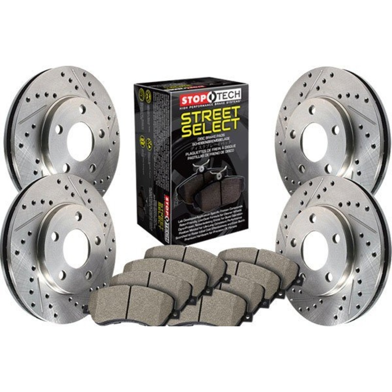 StopTech 08 Subaru Impreza WRX (Exc STi) Rear Slotted Sport Brake Kit