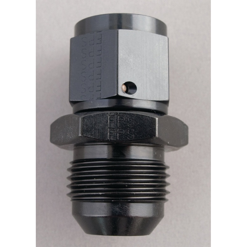 Fragola -4AN Nut x -3AN Male Swivel Reducer – Black