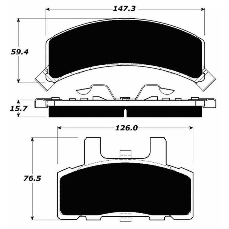 Porterfield Brake Pads for 1996 CHEVROLET SUBURBAN 1500 2WD 11″ rear drum