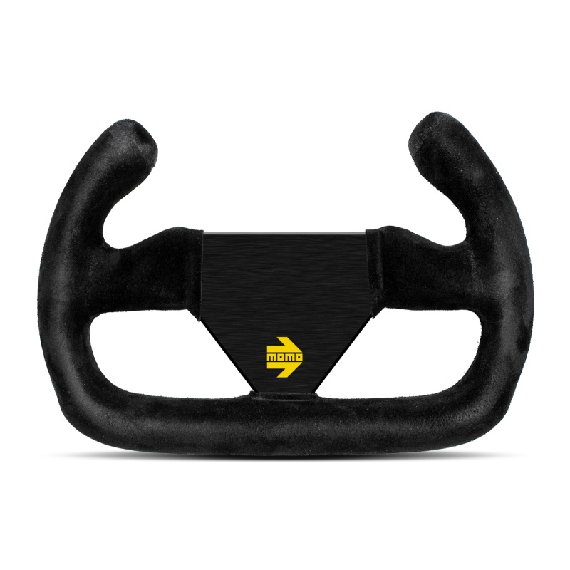 Momo MOD12/C Steering Wheel 250 mm –  Black Suede/Black Spokes