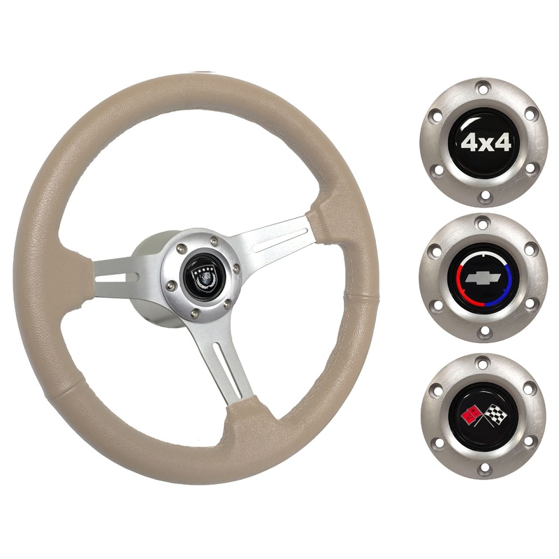 1960-73 Chevy Truck, GMC Steering Wheel Kit | Tan Leather | ST3014TAN