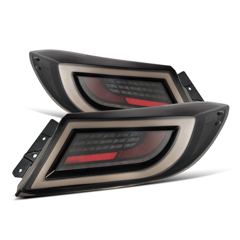 Alpharex LUXX-Series LED Tail Lights – Black Smoke | 2021-2024 Toyota GR86 / Subaru BRZ (675020)