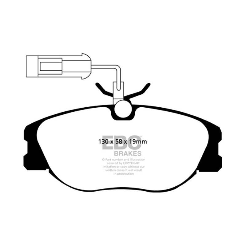 EBC 89-91 Lancia Delta Integrale 2.0L Turbo HF 16V Greenstuff Front Brake Pads