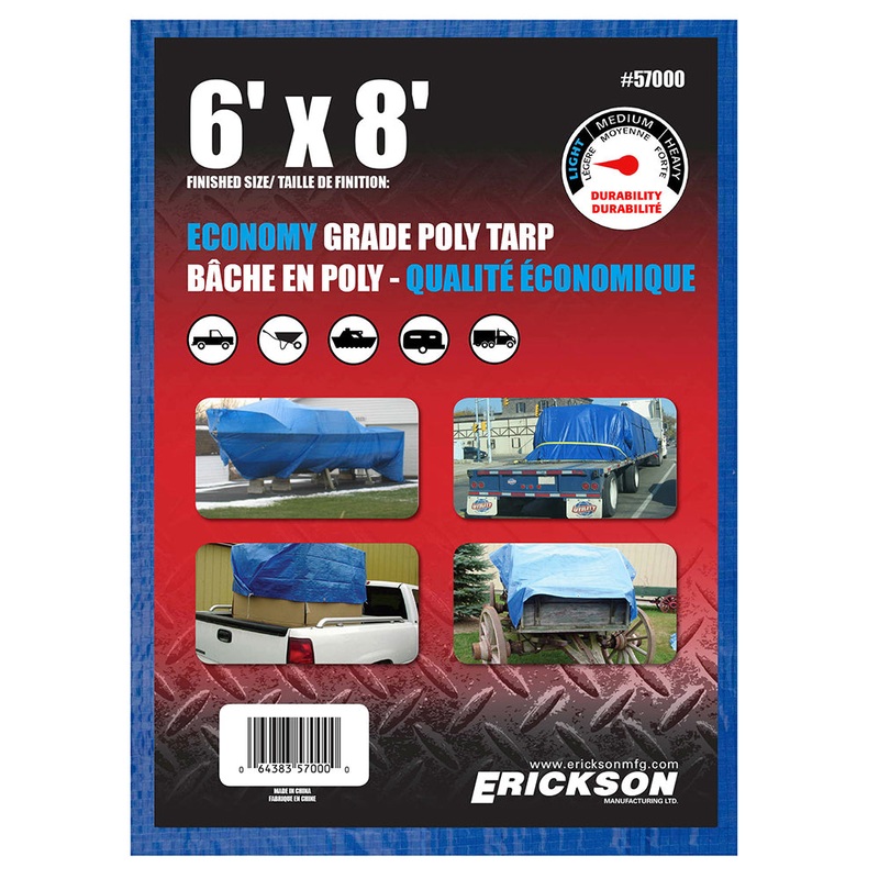 Economy Grade Poly Tarps Blue – 10’x12′