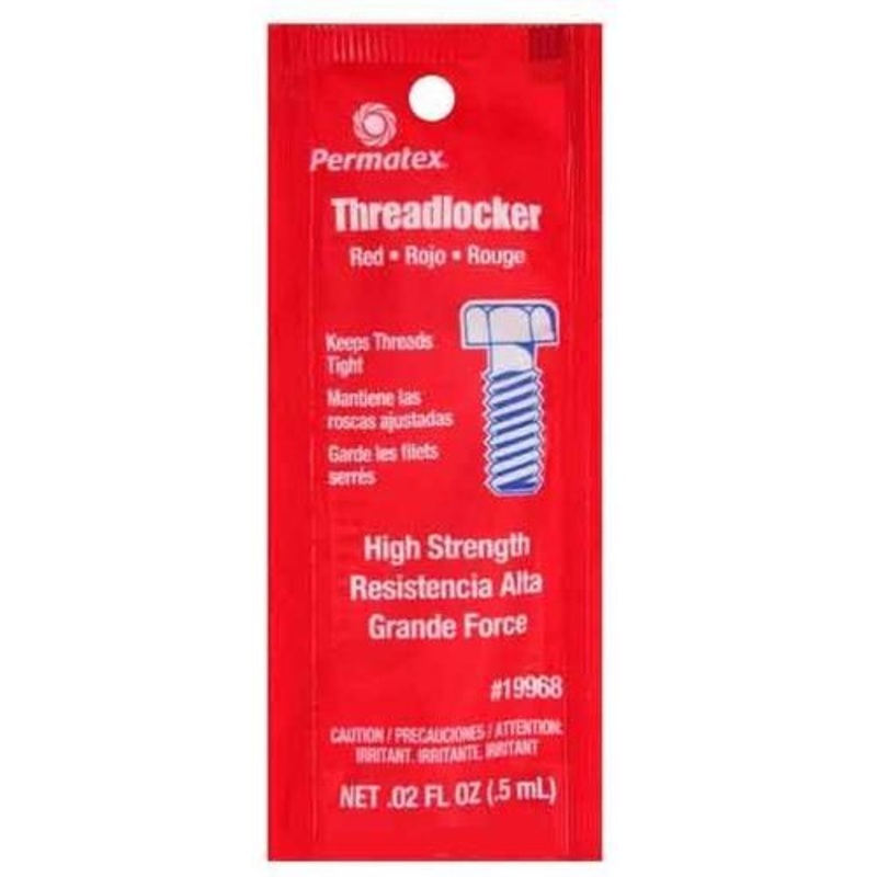 Red Single Use Heavy Duty Thread Locker by Permatex