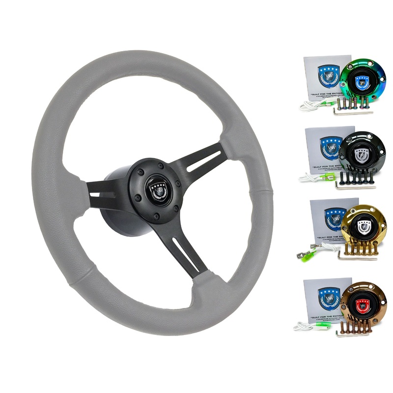 1987-90 Nissan Pulsar Steering Wheel Kit | Grey Leather | ST3060GRY