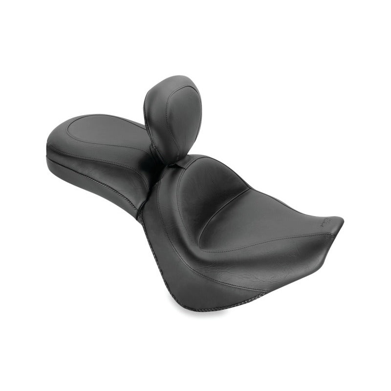 Mustang 06-21 Kawasaki Vulcan 900 Classic, Custom Touring 1PC Seat w/Driver Backrest – Black