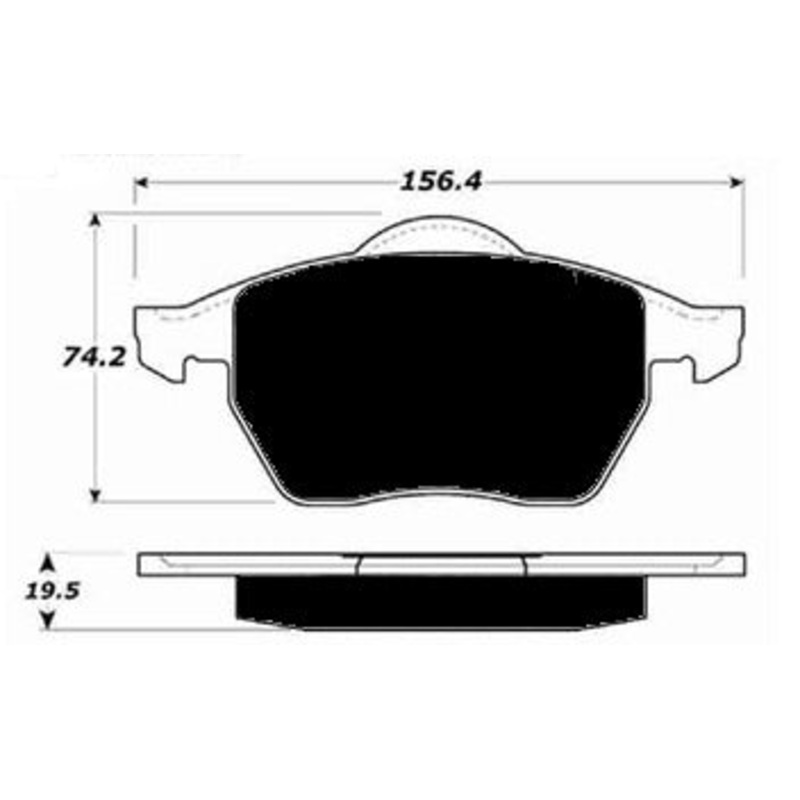 Porterfield Brake Pads for 2004 AUDI TT Quattro – 225 HP 1.8L