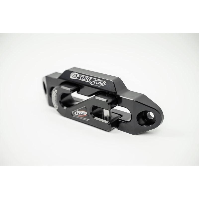Addictive Desert Designs 1-5/16in Winch Fairlead Plate w/ Recessed Round End Hook – Black