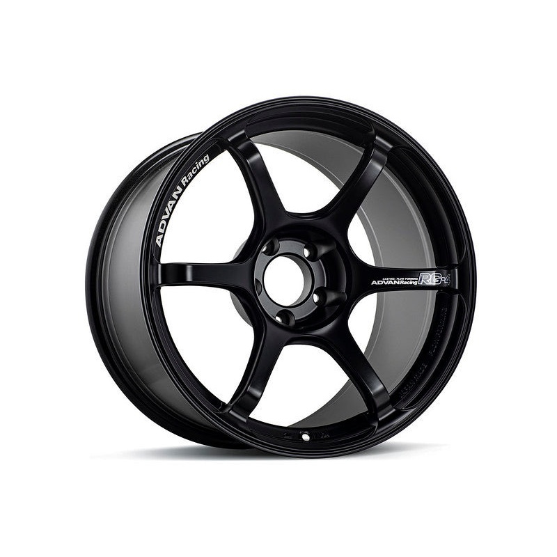 Advan RG-4 18×8 +42 5-112 Semi Gloss Black Wheel