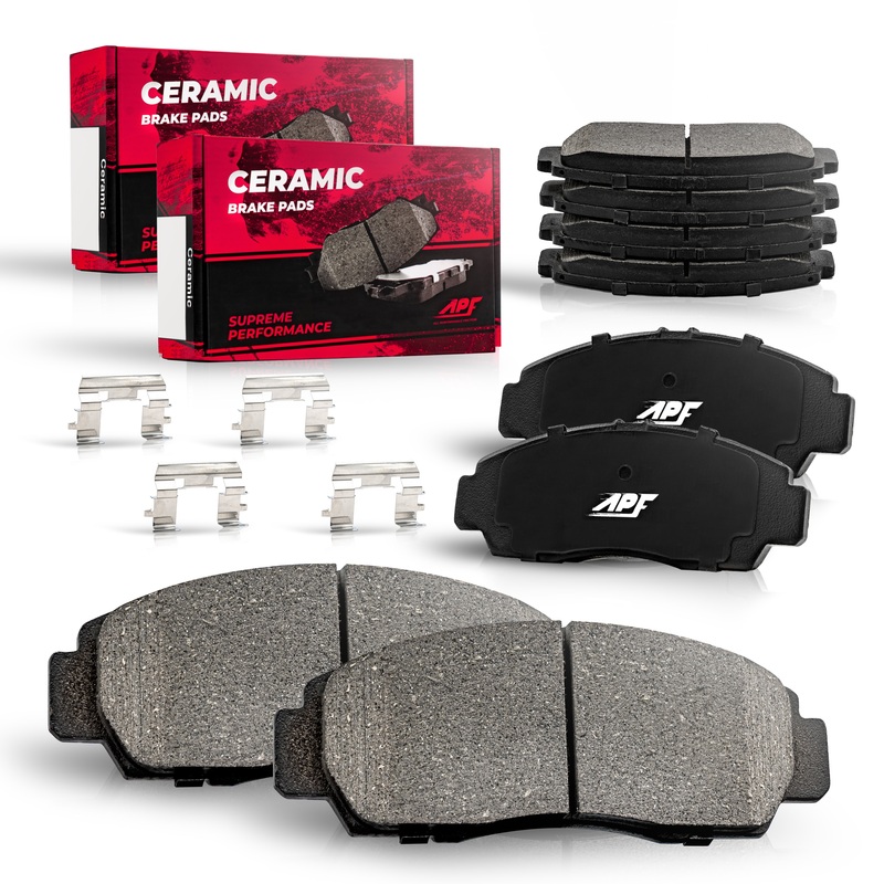 APF Full Ceramic Carbon Fiber Brake Pads Set for 2010-2016 Cadillac SRX