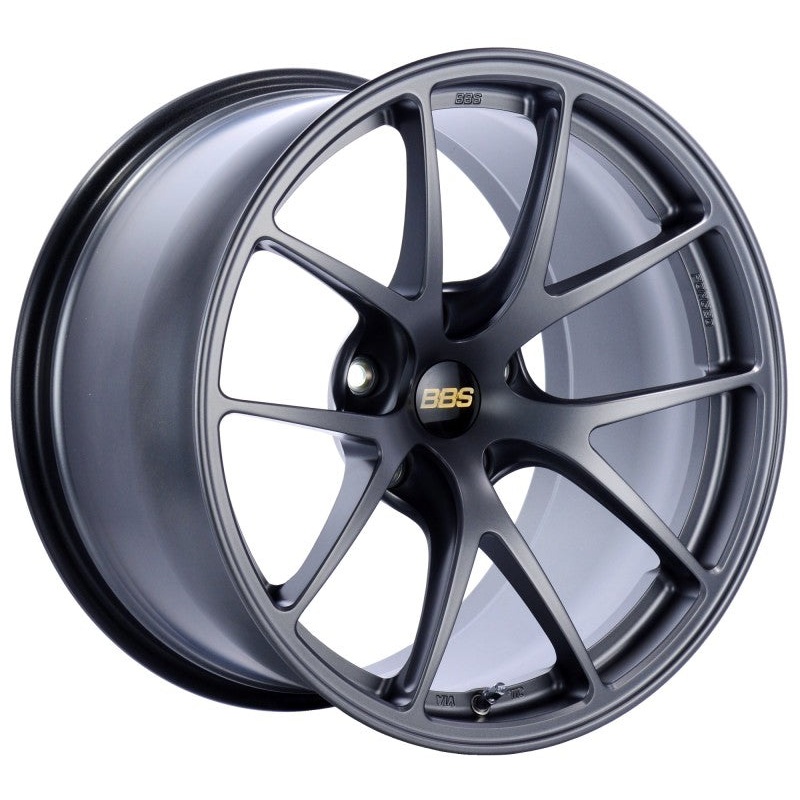 BBS RI-A 18×9.5 5×114.3 ET22 Matte Graphite Wheel -82mm PFS/Clip Required