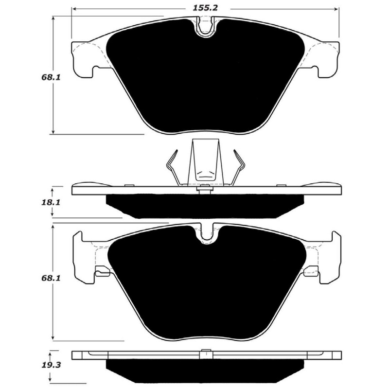 Porterfield Brake Pads for 2012 BMW 640i- Grand Coupe