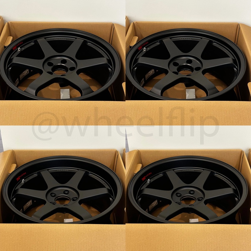 Volk Racing TE37SL 19×9.5 +22, 19×10.5 +35 5×112 Matte Black (SET)