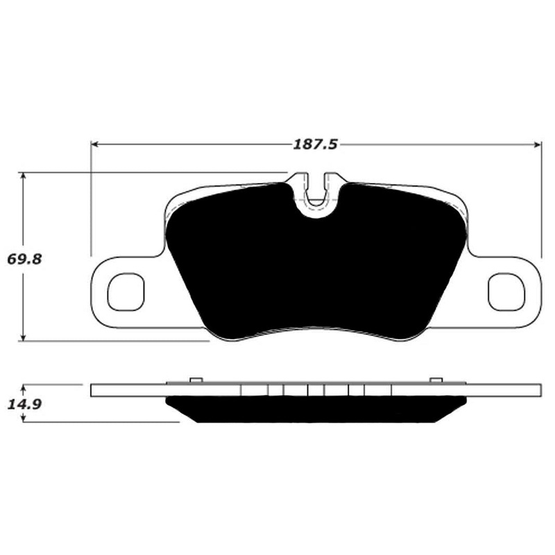 Porterfield Brake Pads for 2015 PORSCHE PANAMERA GTS- TURBO