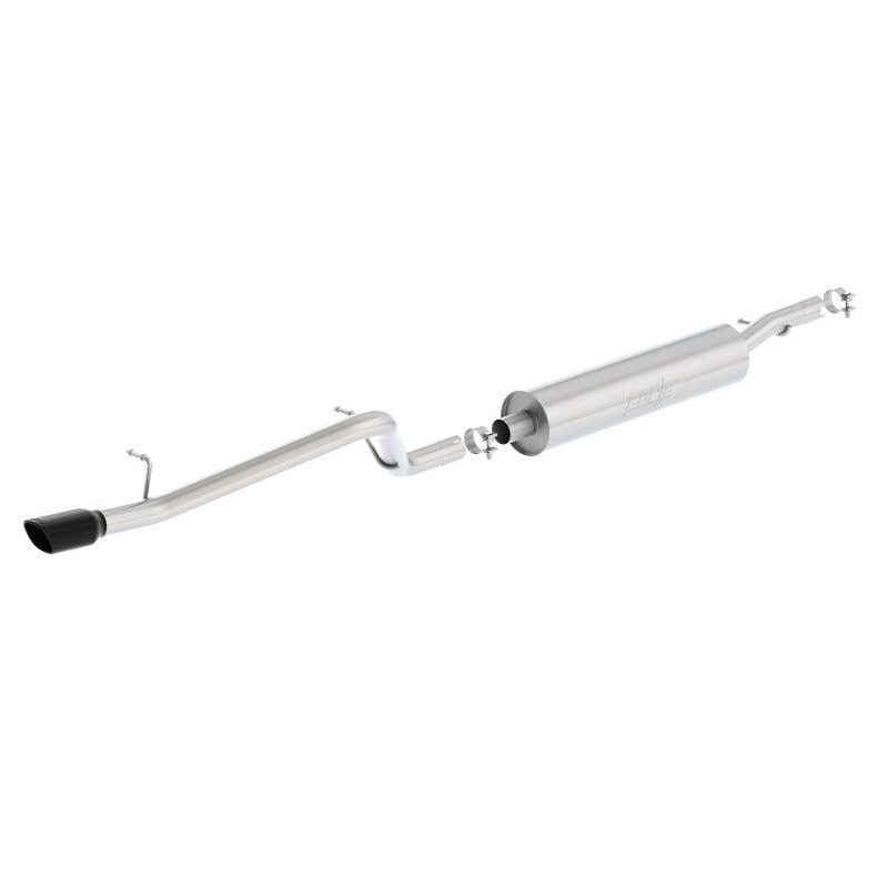 Borla 12-18 Jeep Wrangler V6 4WD Dirt Sport Cat-Back 2.5in Single Square Rolled Angle Cut Rear