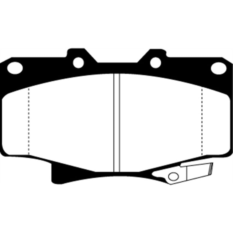 EBC 96-97 Lexus LX450 4.5 Redstuff Front Brake Pads