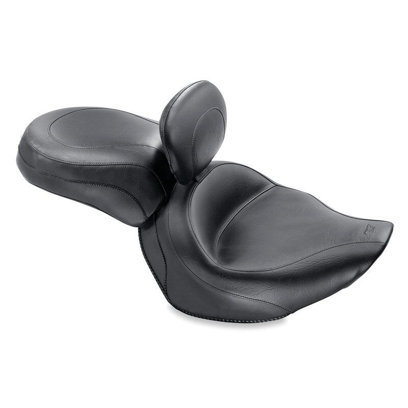 Mustang 06-15 Yamaha Roadliner, Stratoliner Wide Touring Recessed Passenger Seat – Black