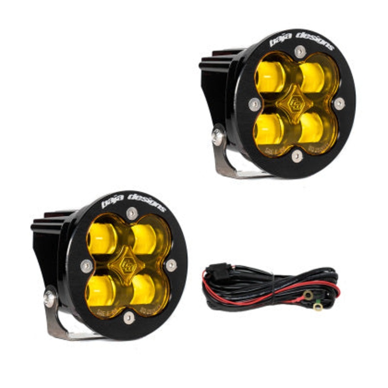 Baja Designs Squadron R SAE LED Spot Light – Amber – Pair